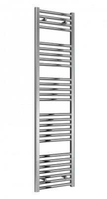 REINA DIVA CHROME 25mm TUBES FLAT/STRAIGHT LADDER TOWEL WARMER H1600mm x W400mm, AG40160CF